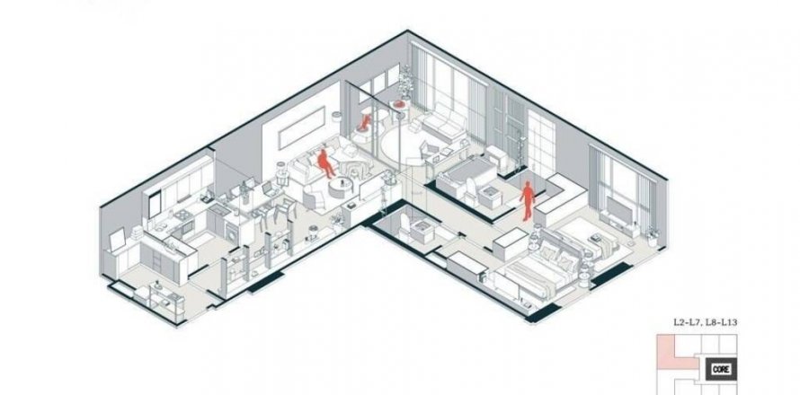 Condo in Bangkok, Thailand, 2 bedrooms  № 85677