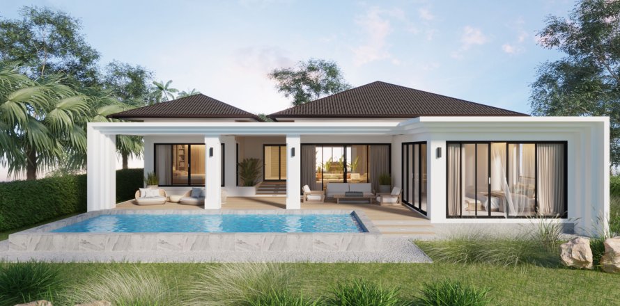 Вилла в Хуа Хине, Таиланд с 3 спальнями  № 142536