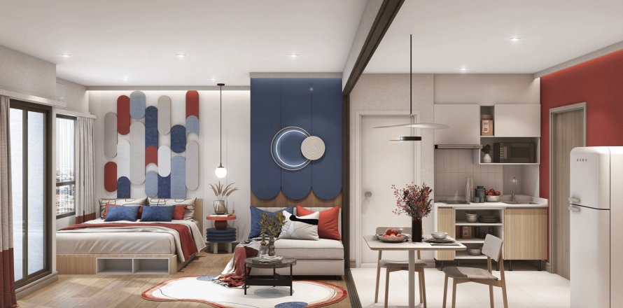 Appartement à Escent Bangna, Bang Na, Bangkok, Thaïlande 1 chambre № 130750