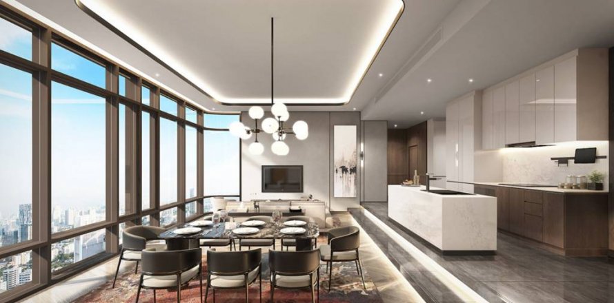 Кондоминиум с 2 спальнями в Бангкоке, Таиланд № 124619