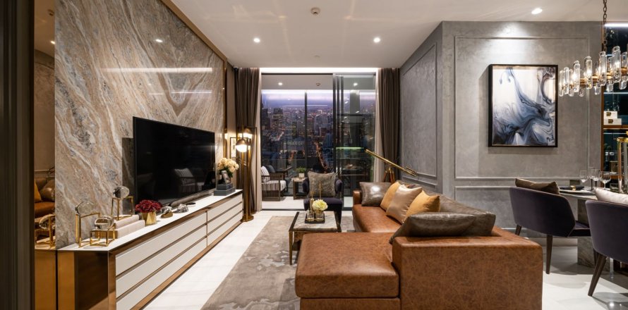 Квартира в Supalai Icon Sathorn, Сатхон, Бангкок, Таиланд с 1 спальней  № 130822