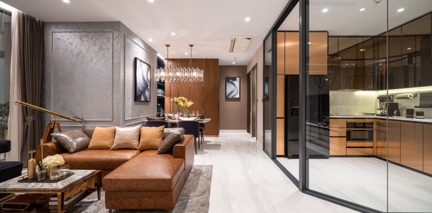 Квартира в Supalai Icon Sathorn, Сатхон, Бангкок, Таиланд с 1 спальней  № 130821