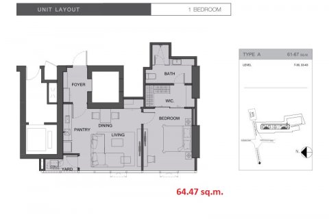 Кондоминиум с 1 спальней в Сатхоне, Бангкок, Таиланд № 143792 - фото 9