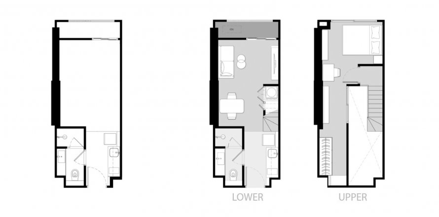 Apartment floor plan «1BR-9», 1 bedroom in Culture Chula