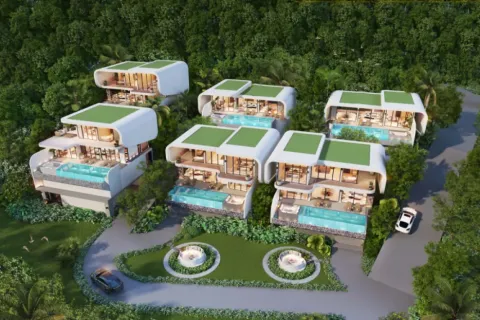 Villa à Ko Samui, Thaïlande 4 chambres № 107811