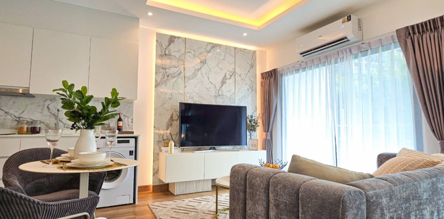 Кондоминиум с 1 спальней в Банг Ламунге, Таиланд № 124034