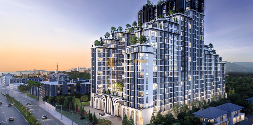 Studio dans le Condo sur Jomtien Beach, Pattaya, Thaïlande  № 132136