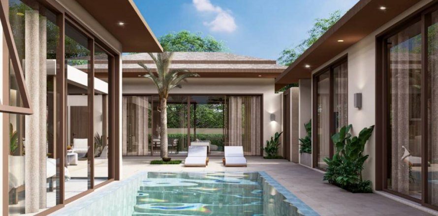 Вилла в Самуи, Таиланд с 3 спальнями  № 133029