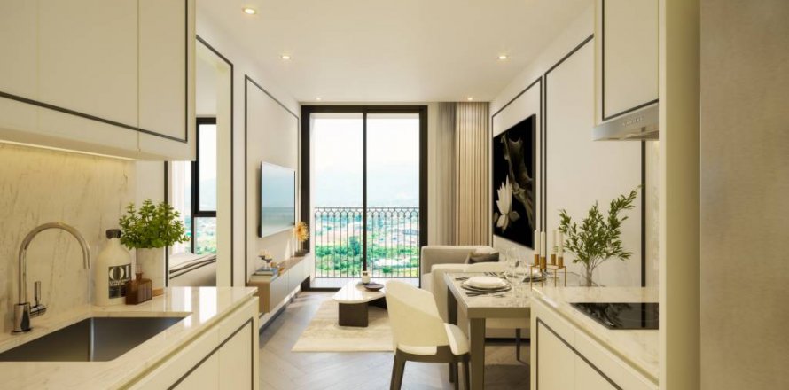 Кондоминиум с 1 спальней в Банг Тао, Таиланд № 104624