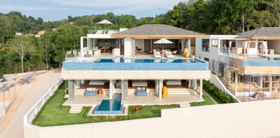 Вилла на Пляже Лаян, Таиланд с 4 комнатами  № 70984