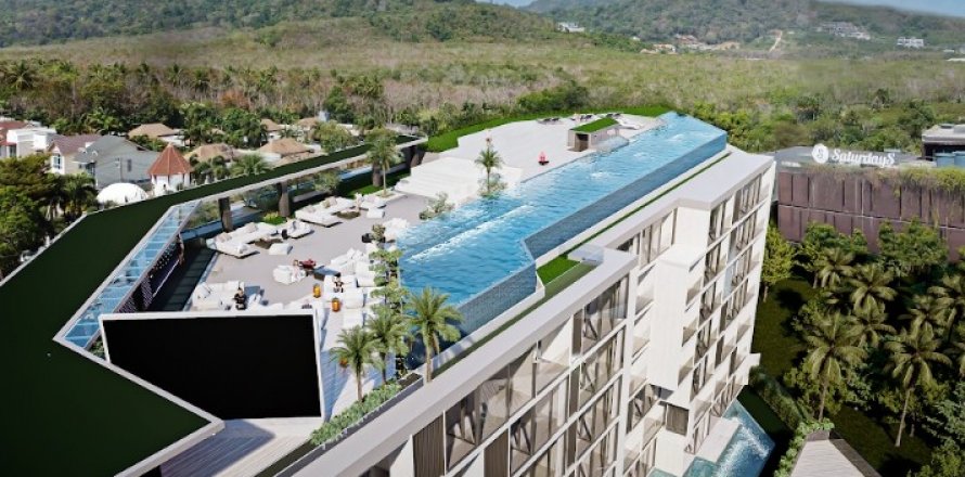 Condo à Phuket, Thaïlande, 1 chambre № 125747