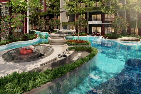 Квартира в Паттайе, Таиланд с 2 комнатами  № 130383 - фото 25