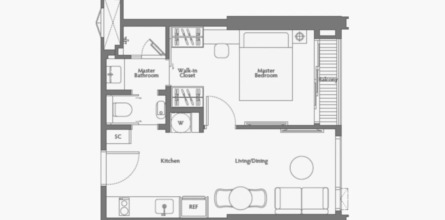 Hors-plan 125 Sathorn à Sathon, Bangkok, Thaïlande № 68631 - photo 1