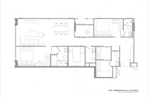 Condo in Bang Kho Laem, Bangkok, Thailand, 2 bedrooms  № 132800 - photo 9