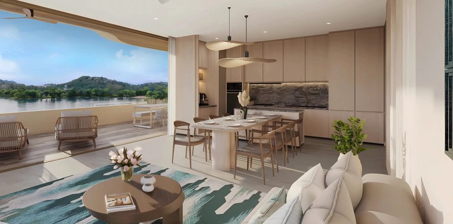 Квартира в Laguna Beach Residences Bayside, Банг Тао, Таиланд с 3 спальнями  № 130680