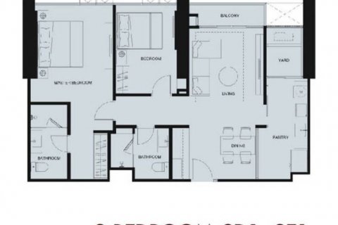 Кондоминиум с 2 спальнями в Дусите, Бангкок, Таиланд № 86194 - фото 1