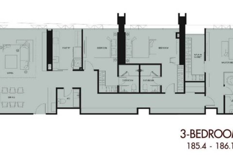 Condo à Dusit, Bangkok, Thaïlande, 3 chambres  № 86193 - photo 1