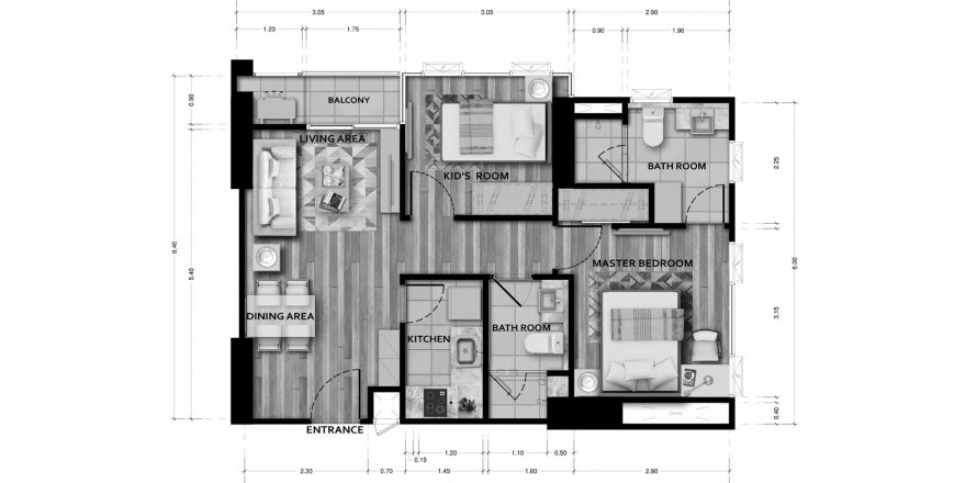 ЖК Sapphire Luxurious Condominium Rama 3 в Ян Наве, Бангкок, Таиланд № 69508 - фото 1